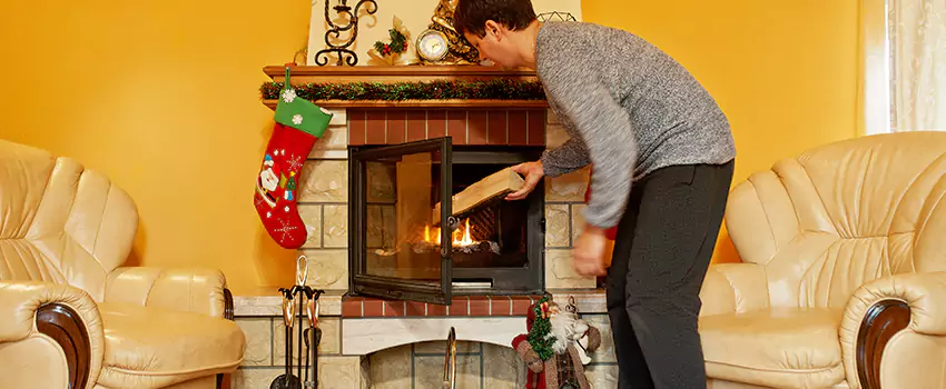 Rusted Metal Fireplace Restoration in Kirksville, Missouri